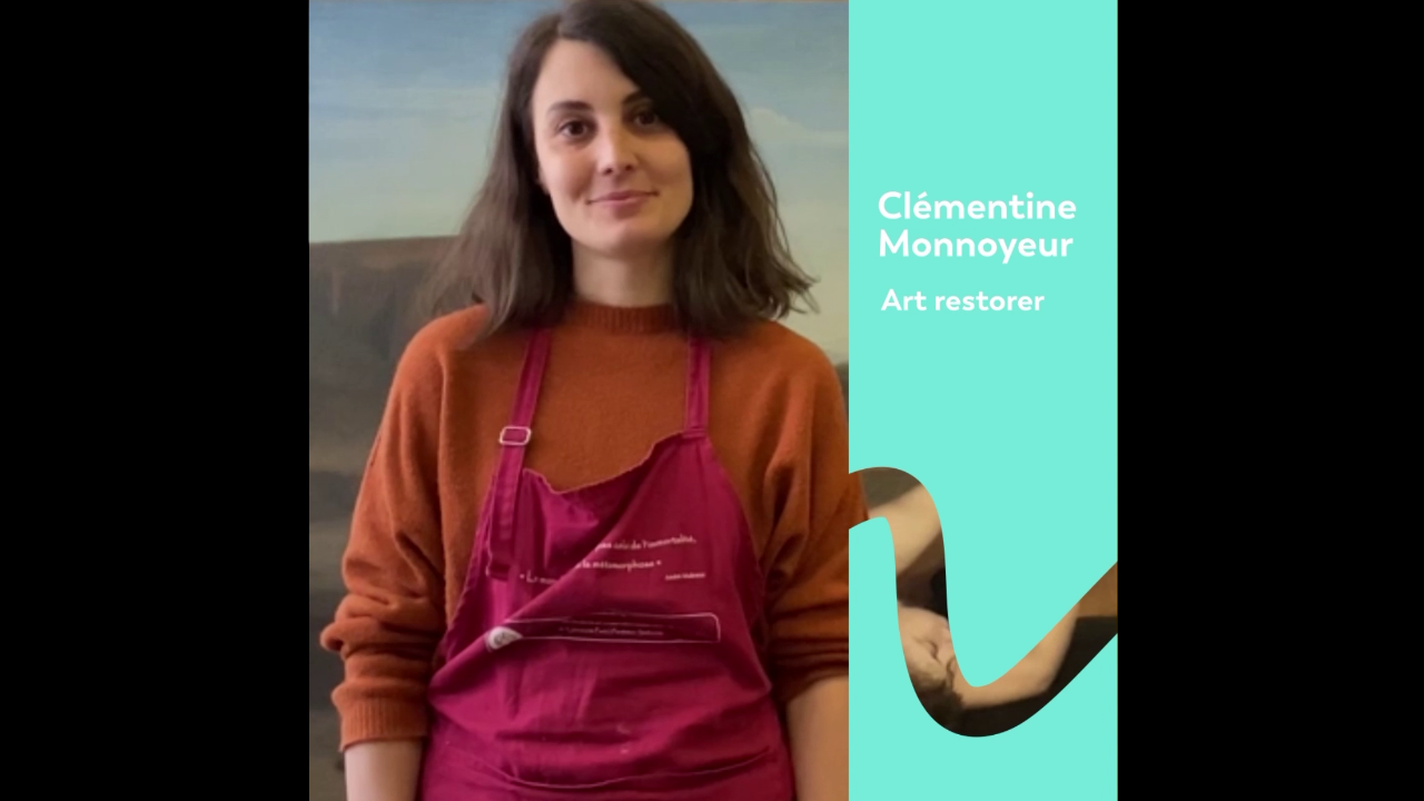ART JOBS Clémentine, painting restorer Art Explora Academy